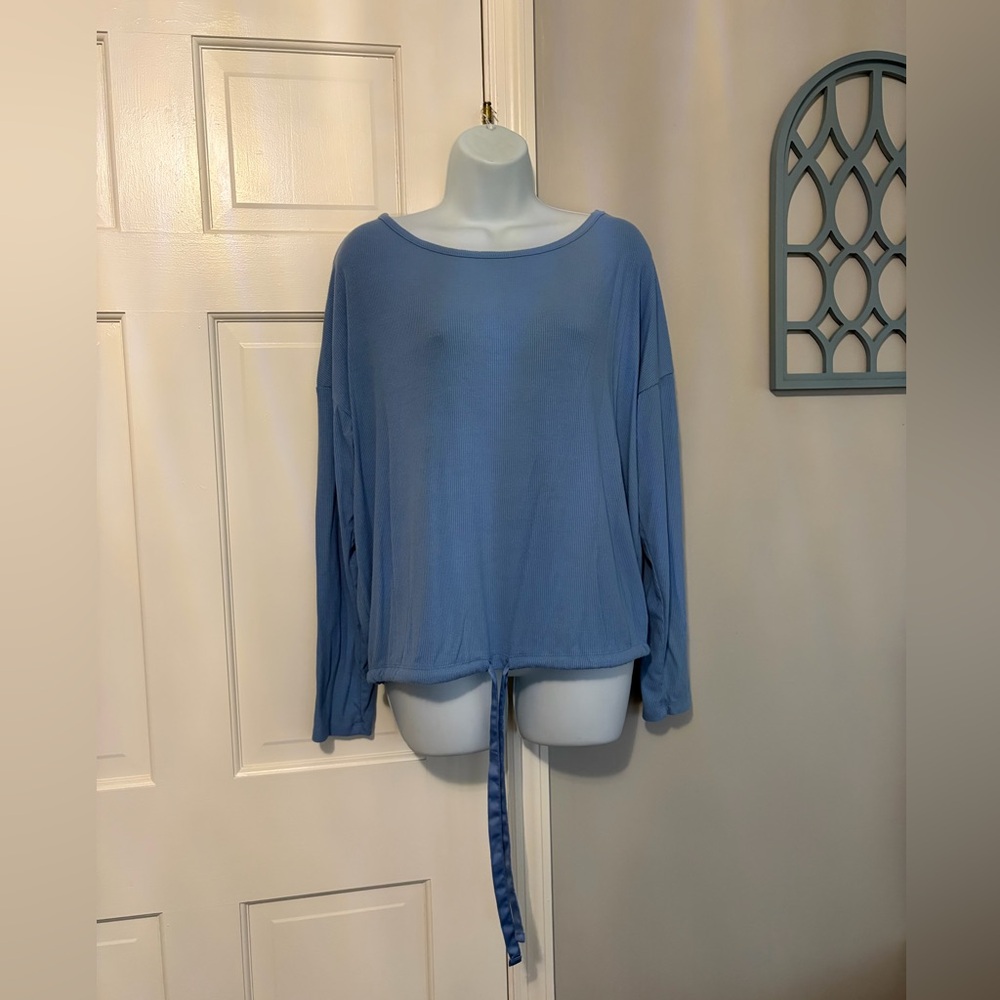 Stars Above Light Blue Long Sleeve Top